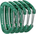 FresKaro 5pcs Nano Carabiner Clips, 8kN 1798lbs, Small Sturdy, Reliable Time-Tested Strong Spring Wiregate, Mini Size 2.37inch, Choice of 5colors