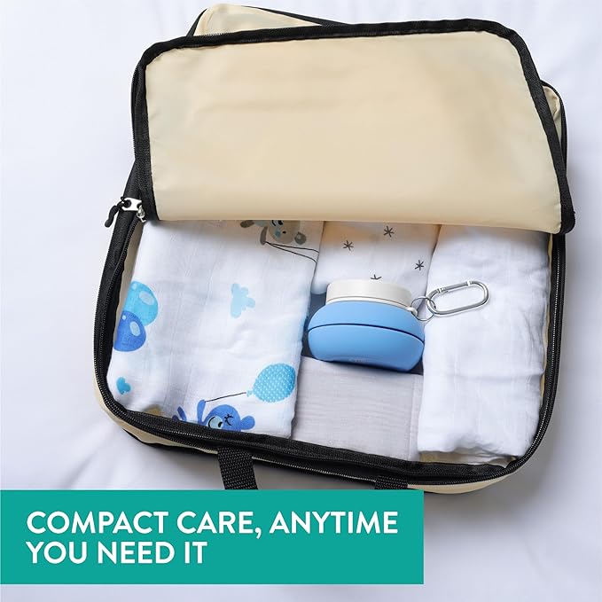 Cynpel Foldable Peri Bottle - Compact Leak-Proof Portable Travel Bidet Sprayer - Ideal for Postpartum Care Perineal Spray Wash & Personal Hygiene - Jet Spray Portable Bidet - Blue