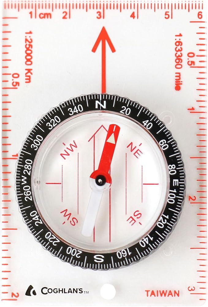 Coghlan’s Outdoor Compasses for Hiking, Camping, Survival & Orienteering – Map, Lensatic, Liquid-Filled, Wrist, Carabiner & Pocket Navigation Tools