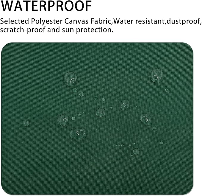 Gheeidau Canvas Repair Patch 9×11 Inch 3Pcs Waterproof Self-Adhesive Fabric Repair Patch for Tents,Boat Cover,Pop Up Canopy,Patio,Bags,Car Seats,Sofas,Furniture Cover(Dark Green)
