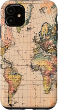World Map ,Old Map of the World Case for iPhone 11
