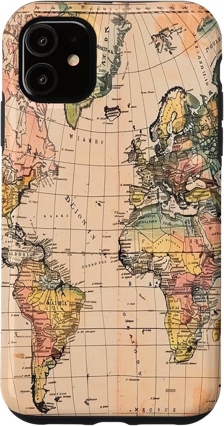 World Map ,Old Map of the World Case for iPhone 11