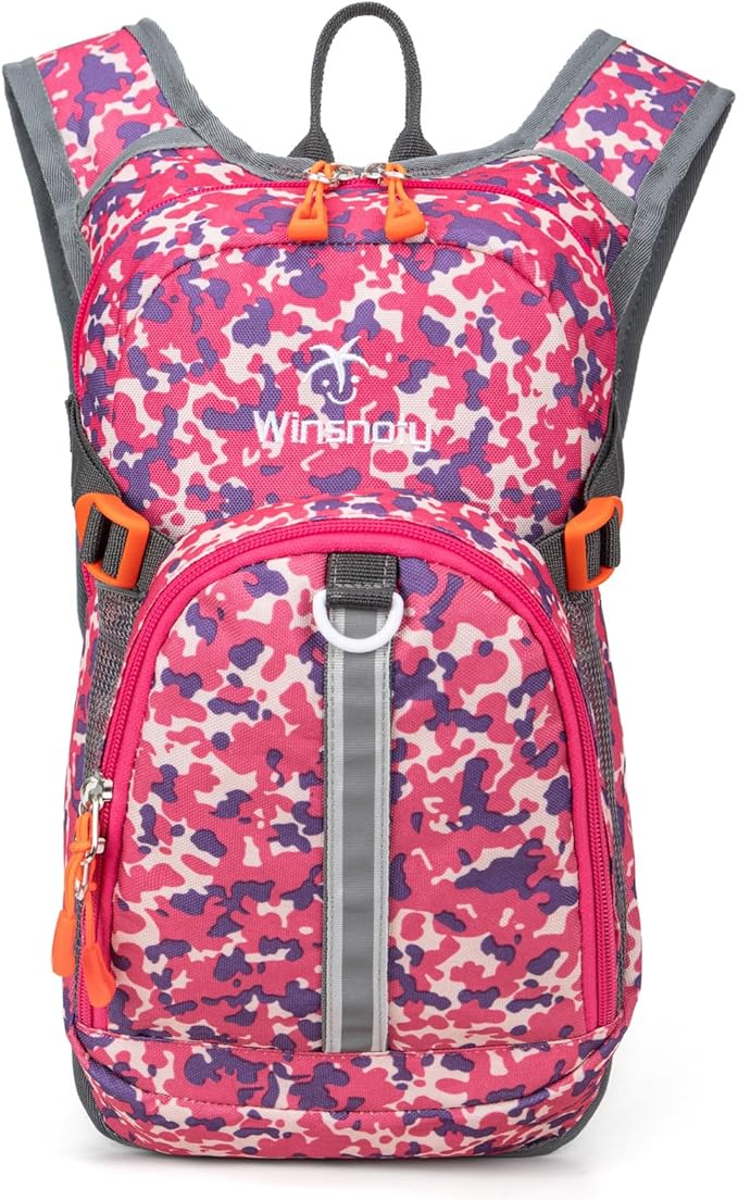 Kids Hydration Backpack, Water Hiking Backpack for Boys or Girls with 1.5L Reservoir Bladder