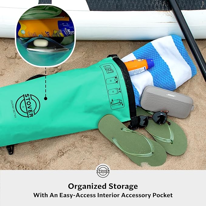 STOVER 5/10/25/30/40/55L Waterproof Dry Bag- Roll-Top Backpack w/Phone Case- Kayaking, Hiking, Camping, Boating- Men/Women