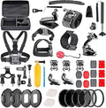Navitech 60-in-1 Action Camera Accessories Combo Kit with EVA Case - Compatible with GoXtreme Vision Duo 4K Ultra HD Action Cam