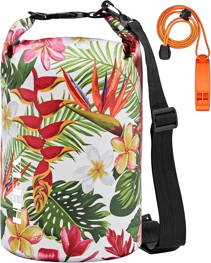HEETA Waterproof Dry Bag for Women Men, 5L/10L/20L/30L/40L Roll Top Lightweight Dry Storage Bag Backpack with Emergency Whistle for Travel, Kayaking, Boating, Camping, Beach, Cruise Ship Essentials