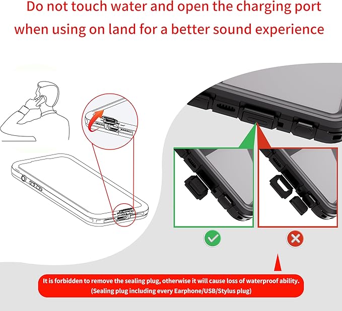 Lunivop Compatible with Motorola Moto G Stylus 5G 2025 Case 6.7'' Waterproof Dustproof IP68 Underwater Diving Clear Built-in Screen Protection Lanyard 【Military Grade Full Body】 for Moto G Stylus 5G