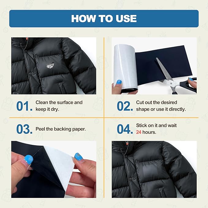 KING MOUNTAIN Self Adhesive Nylon Fabric Repair Tape, 4×63 Inches, Quick Down Jacket Repair Patch, Waterproof Outdoor Gear Patch Kit for Tent,Backpacks,Umbrella, Gloves, Sleeping Bag (Grey)