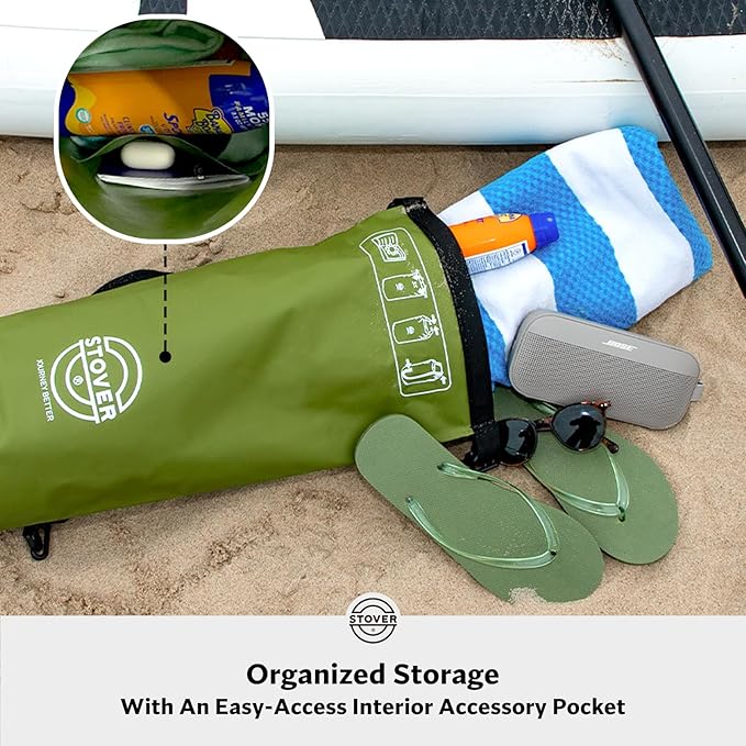 STOVER 5/10/25/30/40/55L Waterproof Dry Bag- Roll-Top Backpack w/Phone Case- Kayaking, Hiking, Camping, Boating- Men/Women