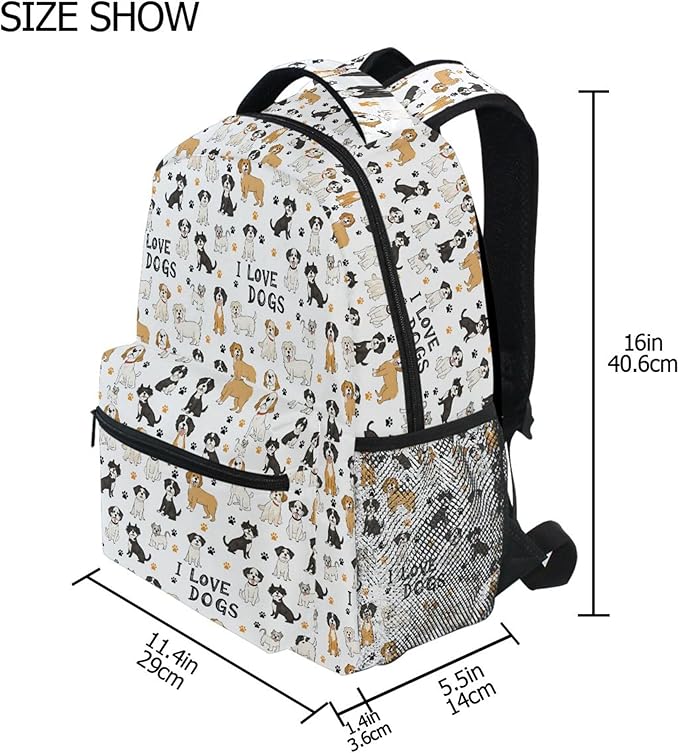 Wamika Bernese Mountain Dog Kids Backpack Cute Puppy Paw School Backpack Boy Girl Preschool Book Bag