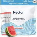 Nectar Hydration Packets - Electrolytes Powder Packets - No Sugar or Calories - Organic Fruit Liquid Daily IV Electrolytes Powder for Dehydration Relief & Rapid Rehydration (Watermelon 18 Pack)