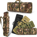 DULCE DOM 32/36/42/48/52 inch Double Rifle Case Soft Gun Bag for Rifles Pistols Storage & Transportation, All Around Shooting Range Tactical Backpack for Hunters Shooters, Gift for Boyfriend, Husband