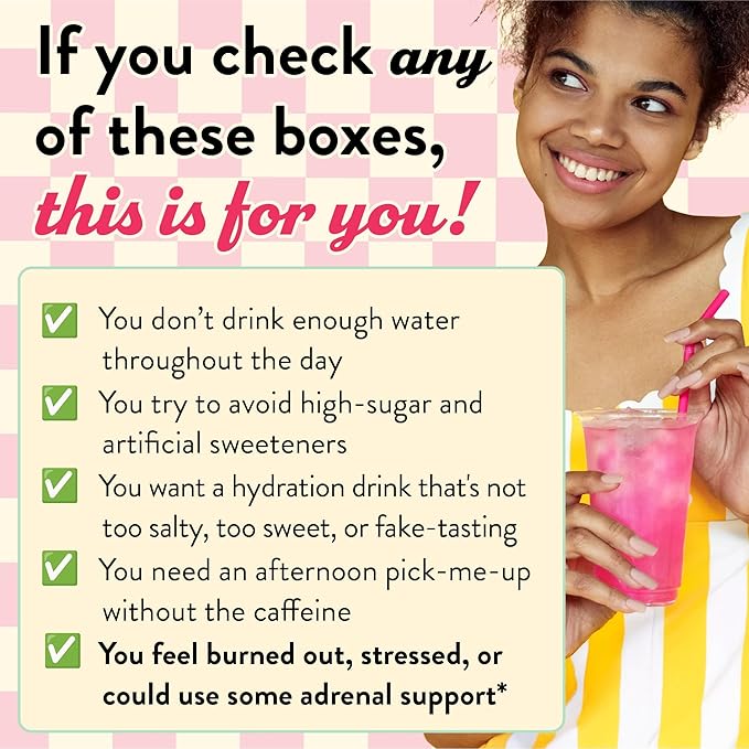 Legendairy Milk She’s Thirsty – Strawberry Lemonade, No Sugar Added Electrolytes Powder Packets–Coconut Water Mix for Women, Instant Hydration Packets, Immune Support, Pregnancy Safe, 18 Ct