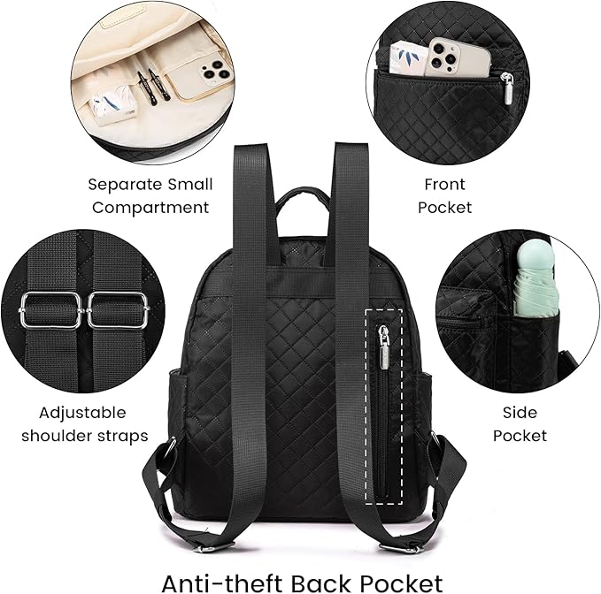 LOVEVOOK Mini Backpack for Women Light Weight Small Waterproof Backpack Purses Daily Backpack… | Light Weight