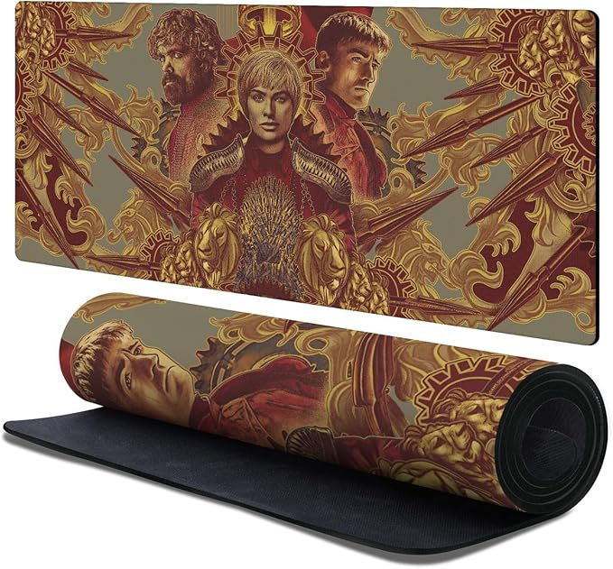 Head Case Designs Officially Licensed HBO Game of Thrones Tyrion, Cersei, Jaime Graphic Art 37.4 x 15.75 x 0.16 inches (900 x 400 mm) - XL Gaming Office Desk PC Keyboard Mouse Mat Pad