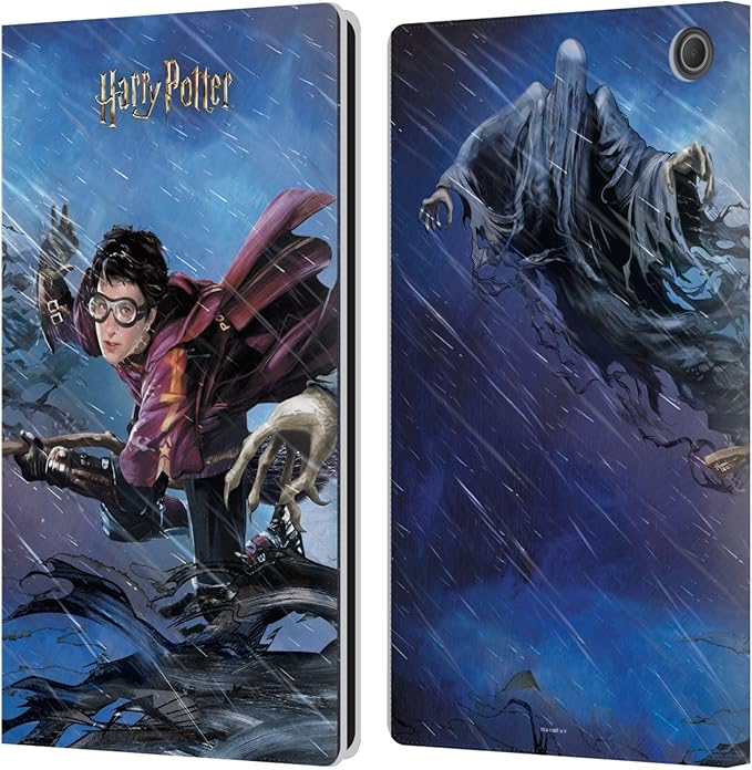 Head Case Designs Officially Licensed Harry Potter Quidditch 1 Prisoner of Azkaban II Leather Wallet Case Compatible with Amazon Fire Max 11 2023
