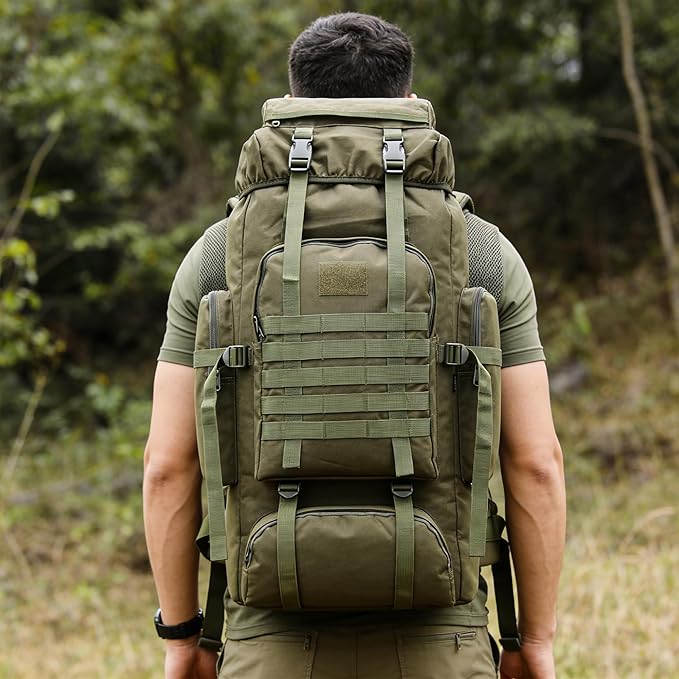 Hiking Backpack for Men 70L/100L Camping Backpack Military Rucksack Molle 3 Days Assault Pack for Climbing | Camping Backpack, 3 Days Assault Pack, for Climbing