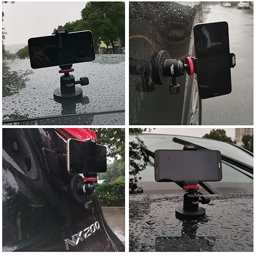 ULIBERMAGNET Magnetic Phone Mount Holder,Heavy Duty Magnetic Cell Phone Holder,360° Rotate with Mini Ball Head Compatible with Smartphone for Cars,Jeep,Boats, Motorcycles,ATV