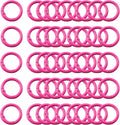 Carabiner Clip 48Pcs Rose Metal Key Ring Clip Circle Keychain Rings Bulk Spring O Ring Round Cute Carabiner Spring Snap Hook Key Chain Clips for DIY Keychain Bag Charm Handbag Purse Dog