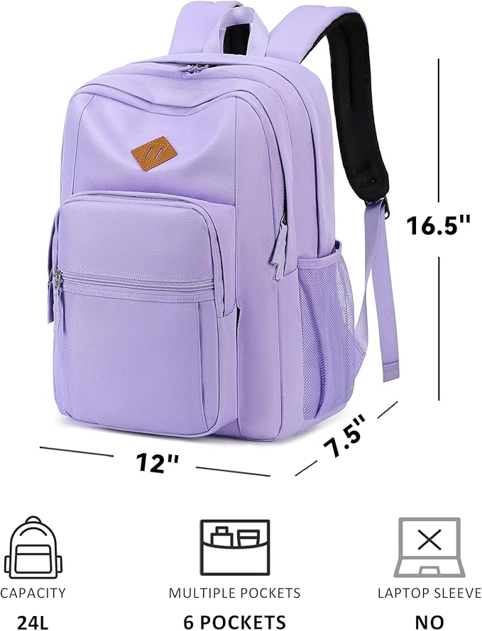 abshoo Classical Basic Travel Backpack For School Water Resistant Bookbag | For School, For School
