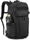 HUNTVP Tactical Backpack for Men 35L Military Backpack MOLLE 1000D Army Daypack 3 Day Bug Out Bag for Work Camping Hiking Outdoor, Black