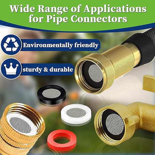 ZDBB 258 Pcs 2-in-1 Spigot Washer & Hose Gasket Kit for Assorted Outdoor Faucet Garden Hose Valve Stem Worn Out Plumber Outside Faucet Bib Shower Gasket Repair Set