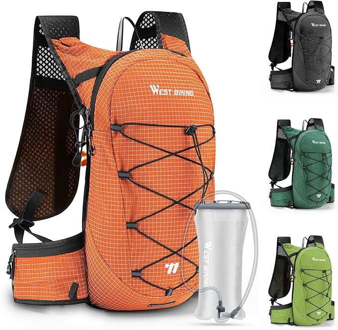 Lightweight Hydration Backpack with 2L Water Bladder Running Hydration Vest Backpack Specialized Hydration Pack for Cycling, Hiking, and Mountaineering