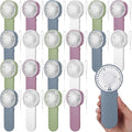 Sumind 20 Pcs Small Personal Portable Fan Mini Handheld Bulk 1 Speed Electric Cute Battery Powered for Neck Lash Makeup Women Men Travel Camping Indoor Outdoor Summer (White & Morandi Colors)