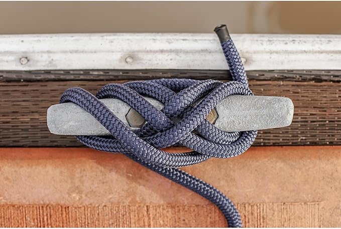 CDL3825NY, Dock Line, 3/8" Diameter - 25' Length, Double Braid, Navy