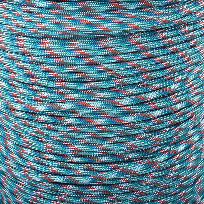 Paracord Planet 550 Camping Collection – Type III Paracord for Outdoor Enthusiasts - '80s Retro Camper 100 Feet