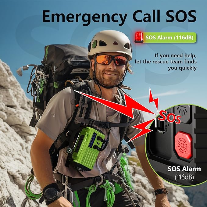 Mesqool Emergency Radio 5 Way Powered, 5000mAh/18500mWh Survival Solar Hand Crank Portable NOAA/AM/FM/SW Weather Radio Battery Backup, Wind up Radio with Cell Phone Charger, Flashlight, SOS