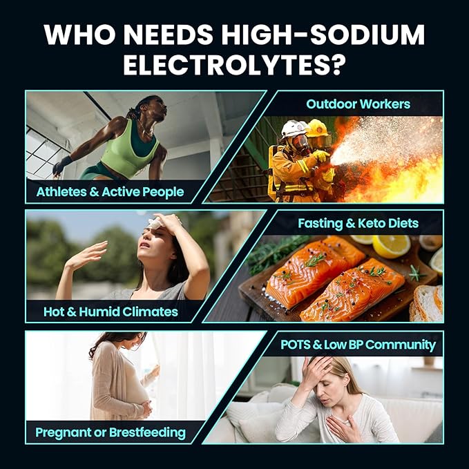 Venture Pal High Sodium Electrolyte Powder Packets | Sugar Free Hydration Drink Mix with Sodium, Potassium, Magnesium & Vitamins | Zero Calorie | Keto, Vegan & Paleo Friendly | 16 Sticks