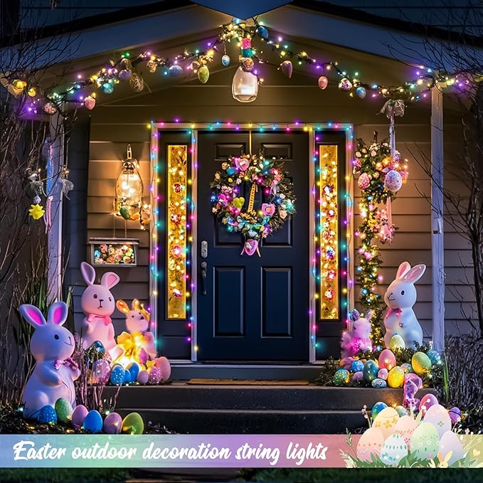 JMEXSUSS 2 Pack Solar String Lights Outdoor Waterproof, Total 400 LED 151FT Solar Christmas Lights Outdoor, 8 Modes Christmas Light for Outside Patio Yard Tree Decorations, Pastel Multicolor
