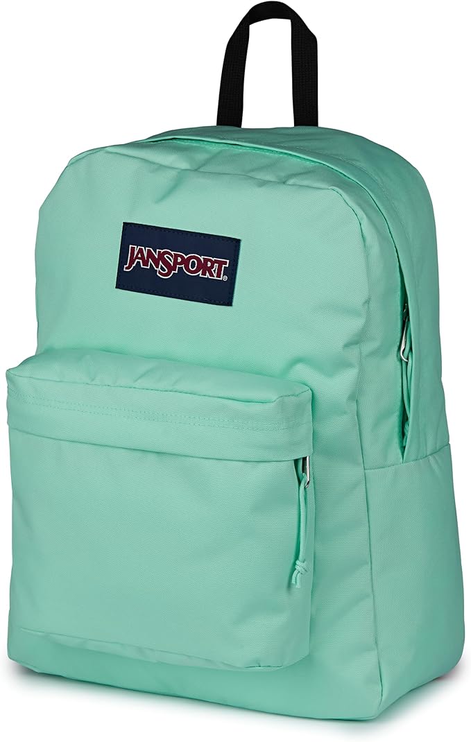 JanSport SuperBreak Plus Backpack with Padded 15-inch Laptop Sleeve and Integrated Bottle Pocket - Spacious and Durable Daypack for Work and Travel - Magic Mint