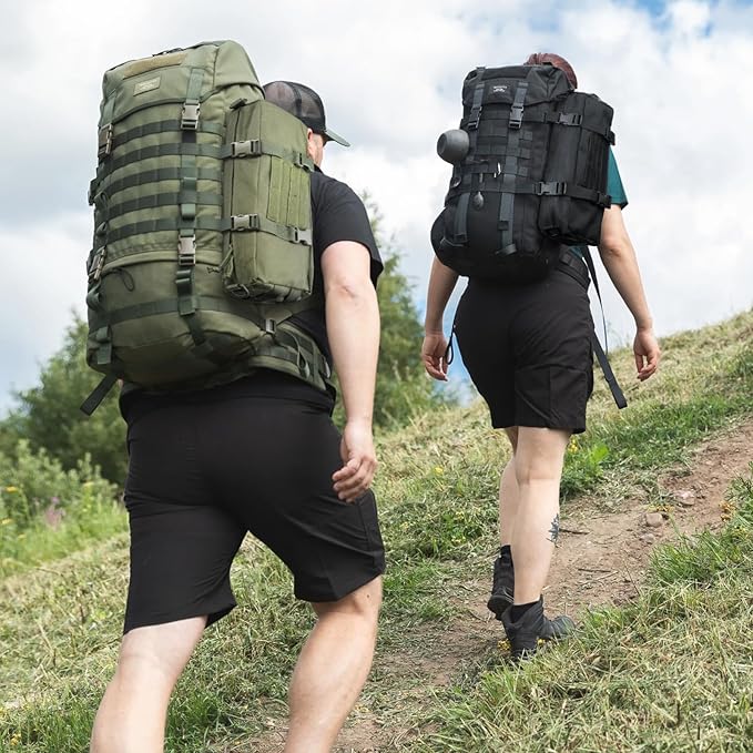 WYNEX Large Molle Pouch, Tactical Molle Bag Vertical Admin Pouch, Modular Utility Pouch Increment Side Pouch for Tactical Backpack Molle Rucksack Attachment, with Shoulder Strap For Use as Sling Bag