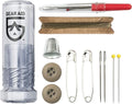 GEAR AID Sewing Kit with Heavy-Duty Needles and Thread for Outdoor Gear Repairs, 19-Piece