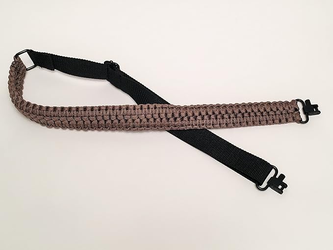 Extra Wide Gun Sling Paracord 550 Adjustable w/Swivels (Multiple Color Options)