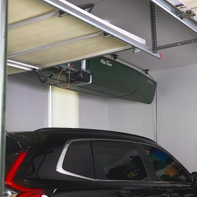 Teal Triangle Heavy Duty Elite Canoe Hoist, Easy-Lift Garage Pulley System, Holds 150 lbs, Fits 12-Foot+ Ceilings, Patented No-Slip Strap, No Setup Required