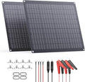 ZOUPW 40W 12V Solar Battery Charger,2 PCS 20W Solar Battery Maintainer with Built-in Intelligent Charge Controller,IP68 Waterproof Trickle Charger for Car Boat Marine RV Trailer