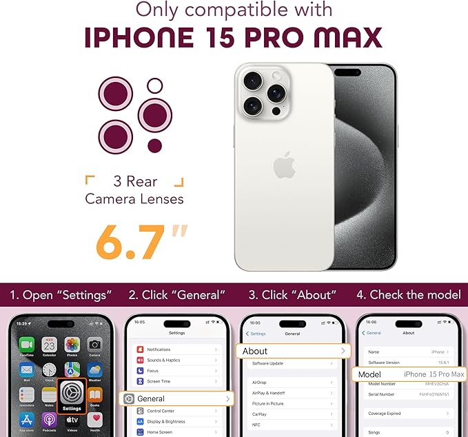 TIESZEN for iPhone 15 Pro Max Case, Compatible with MagSafe,Built-in Privacy Screen Protector and Camera Protection, Anti Spy Full Body Dustproof Shockproof Hard Phone Case 6.7",Bright Pink
