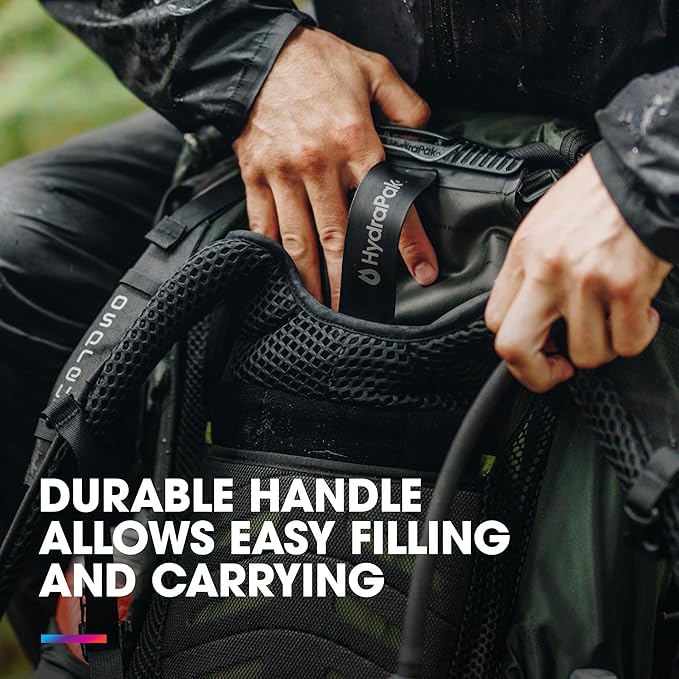 Hydrapak Force Ultra-Durable Water Bladder/Reservoir for Hydration Backpacks, 2L or 3L, Insulated Tube, Safe & Reliable