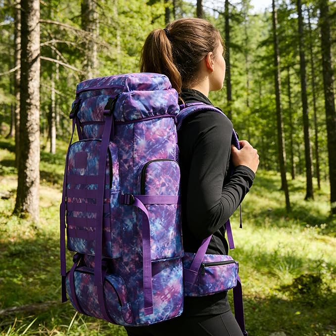 Hiking Backpack for Men 70L/100L Camping Backpack Military Rucksack Molle 3 Days Assault Pack for Climbing | Camping Backpack, 3 Days Assault Pack, for Climbing