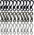 Mini Carabiner Clips with Metal Spring Wiregate Hook and Little Eye Hole for Keychain Backpack Clasps