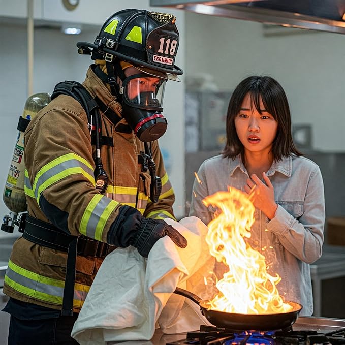 Fire Blanket XXL - 79 x 79 Emergency Fire Retardant Blanket for Home, Kitchen, Restaurant, House - Reusable