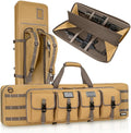 TORIBIO Double Rifle Case Soft Bag 32" 34" 36" 42" 46" 48'' 51“ 55” Gun Case Tactical for Rifle Firearm Storage, Transportation and Hunting Shooting Range, Rifle Backpack