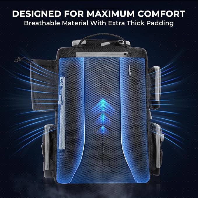 KastKing Bait Boss Fishing Tackle Backpack with Rod Holders-4 Tackle Boxes-Rain Cover,45/43L Large Storage for Fishing Gear