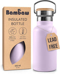 Bambaw 12 oz Insulated Water Bottle, Stainless Steel Water Bottle for School, Gym or Work, Lightweight, Reusable & Rust-Resistant, Made of High-Grade Stainless Steel (Lavender Haze)