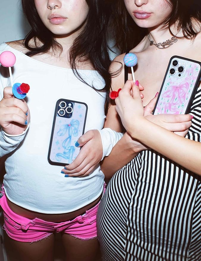 Wildflower Cases - Compatible with iPhone 13 Pro | Protective Bumper, 6.5ft Drop Test Certified, Women Owned Small Business | Pink Bow, Floral, Rose, Trendy | Ribbons & Rosettes