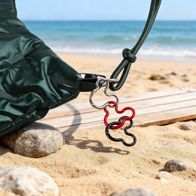 17Pcs Aluminum Alloy Creative Carabiner Clips, Colorful Spring Snap Hook Keychain Clip for DIY Sewing Jewelry Crafts