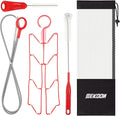 Feekoon Reservoir Hydration Bladder Cleaning Kit, Water Bladders Cleaner Set Includes Brushes, Drying Collapsible Frame and Carrying Bag, Water Reservoir Cleaning Tools for Hydration Backpack